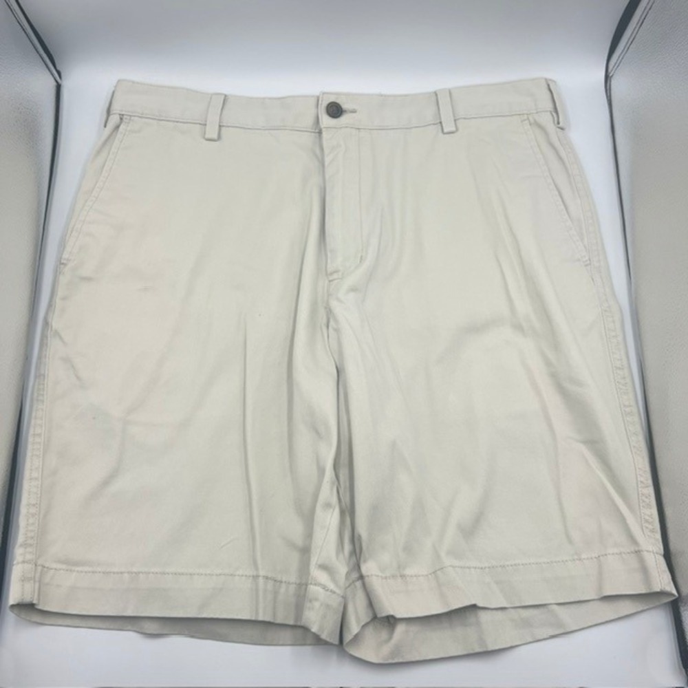 Reed Edward Men's Summer Wash  Beige Casual Cotton Blend Shorts Size‎ 36